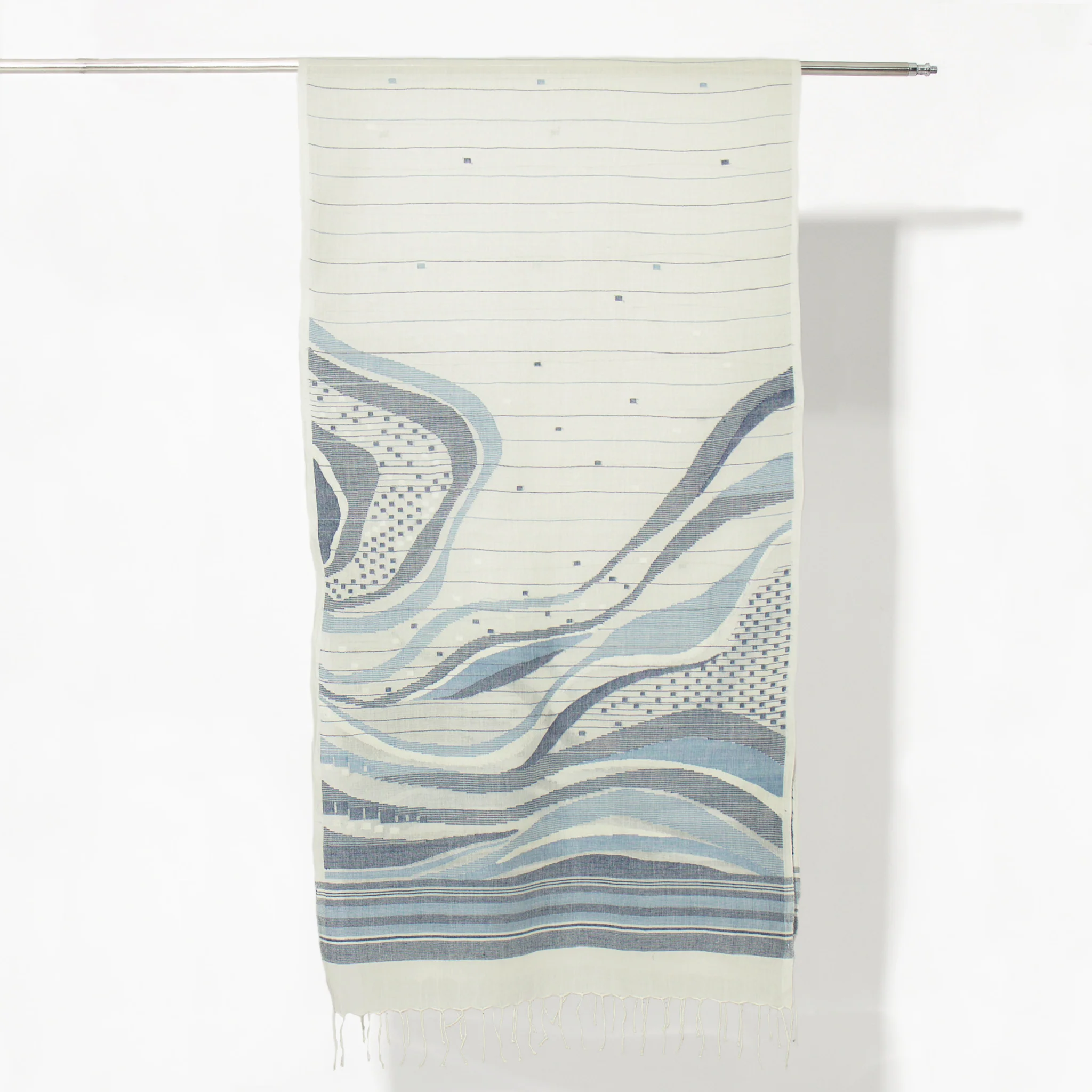 India, Karomi Crafts & Textile, Waves Sandbar Stole