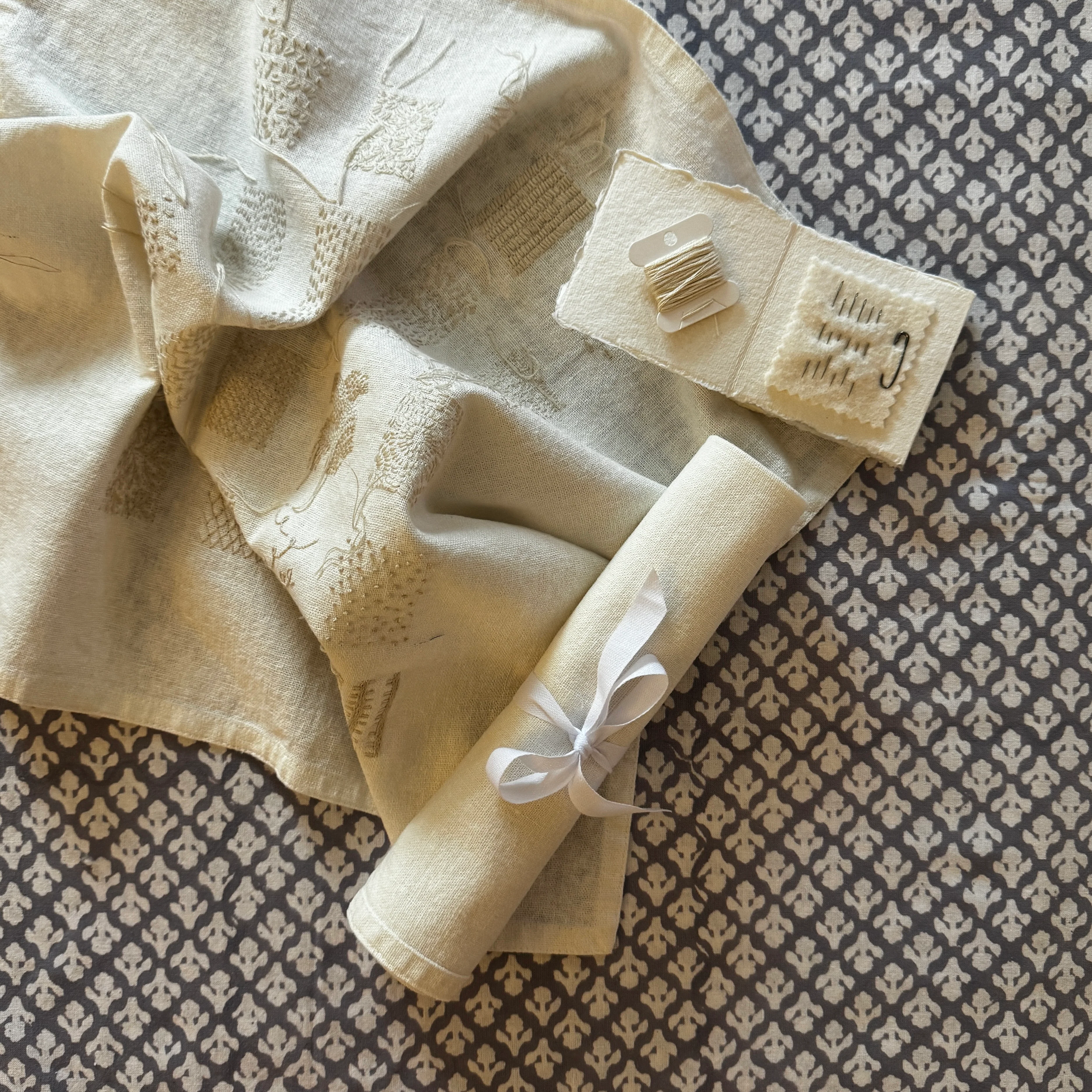 Thursday 24 September, 10:30-4 p.m.: Workshop, The Art of Stitching on Block Print with Kate Rickard - Image 6