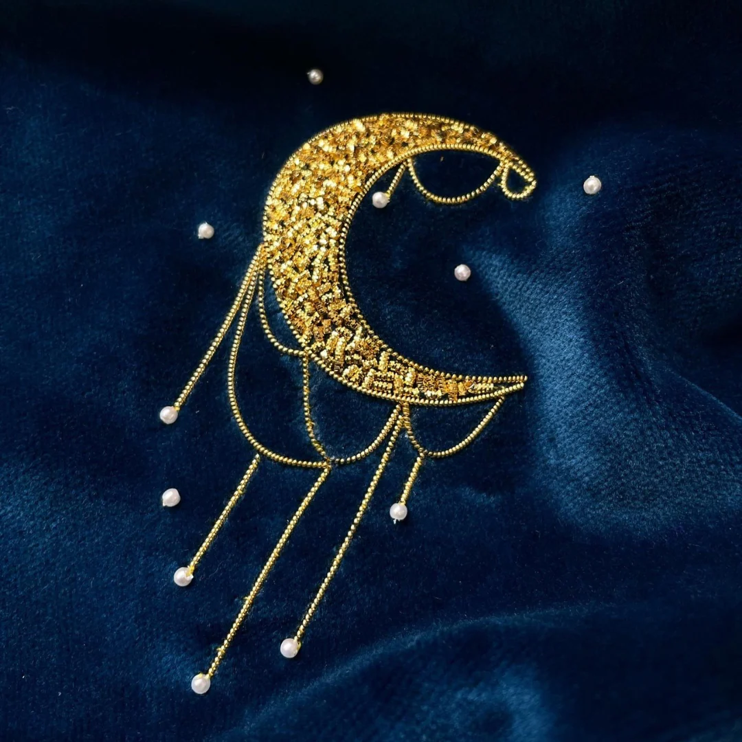 Tuesday 30 September, 10.30-5 p.m.: Studio Tour and Workshop: Celestial Moon Goldwork Embroidery with Hand & Lock - Image 8