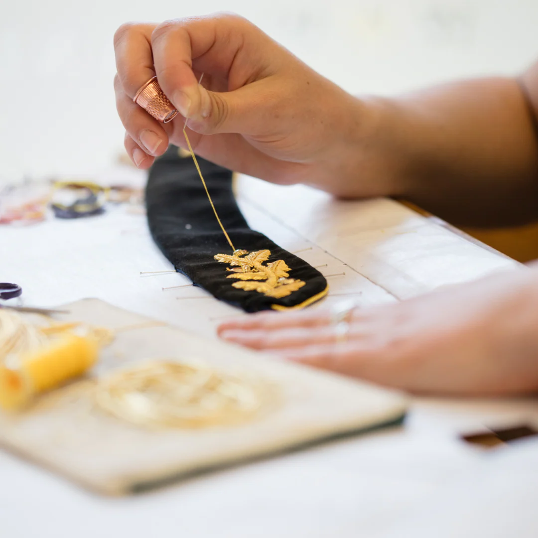 Tuesday 23 September, 10.30-5 p.m.: Studio Tour and Workshop: Filigree Butterfly Goldwork Embroidery with Hand & Lock - Image 7