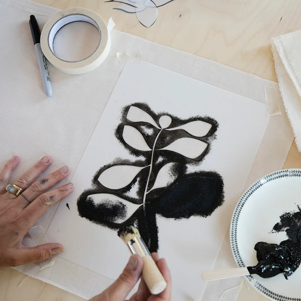Saturday 26 September, 2-5 p.m. (BST): Online Workshop, Stencil New Designs on Revived Fabric with Lotta Jansdotter - Image 5