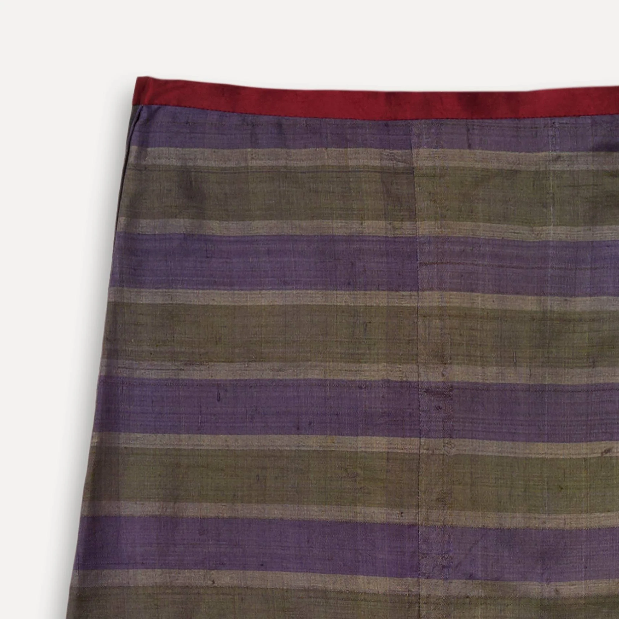 Turkey, Gönül Paksoy, Wrap-Around Colour-Blocked Silk Skirt - Image 4